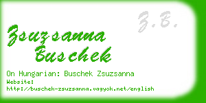 zsuzsanna buschek business card